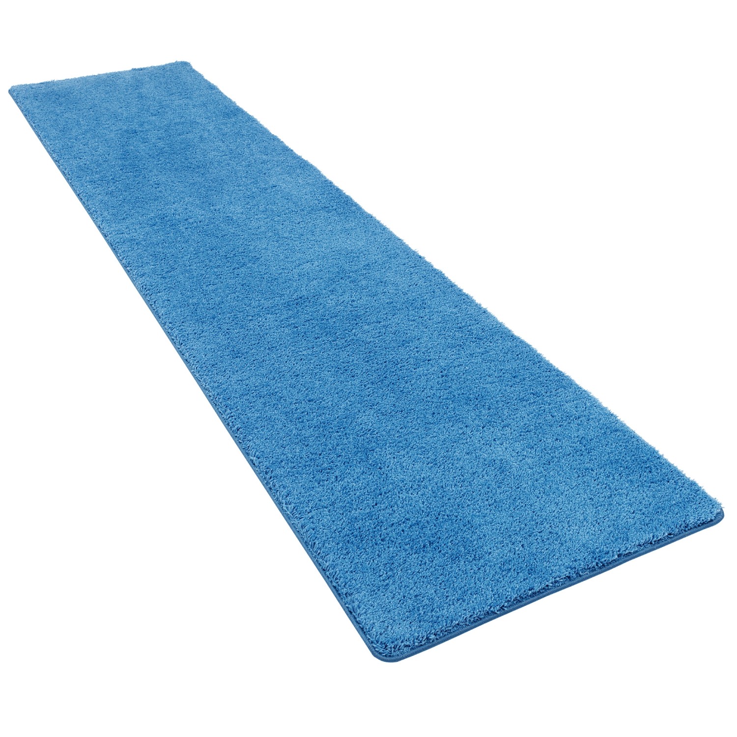 Snapstyle Hochflor Shaggy Läufer Teppich Palace Blau 100x400cm Snapstyle Hochflor Shaggy Läufer Teppich Palace Blau 100x400cm von Snapstyle