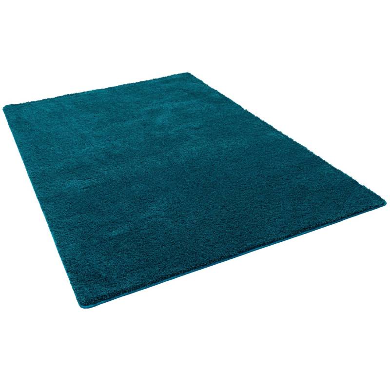 Snapstyle Hochflor Shaggy Teppich Palace Petrol 200x300cm von Snapstyle