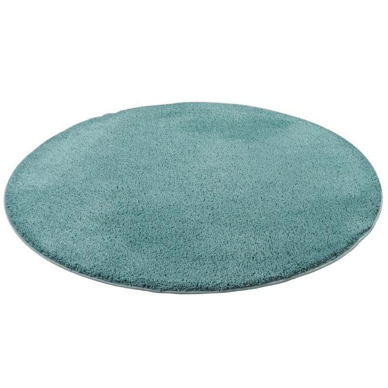 Snapstyle Hochflor Shaggy Teppich Palace Rund Mintgrün 160x160cm von Snapstyle