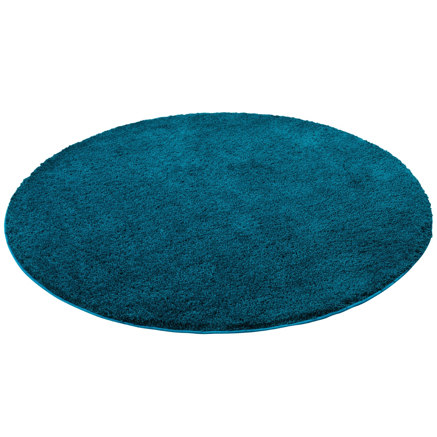 Snapstyle Hochflor Shaggy Teppich Palace Rund Petrol 133x133cm Snapstyle Hochflor Shaggy Teppich Palace Rund Petrol 133x133cm von Snapstyle