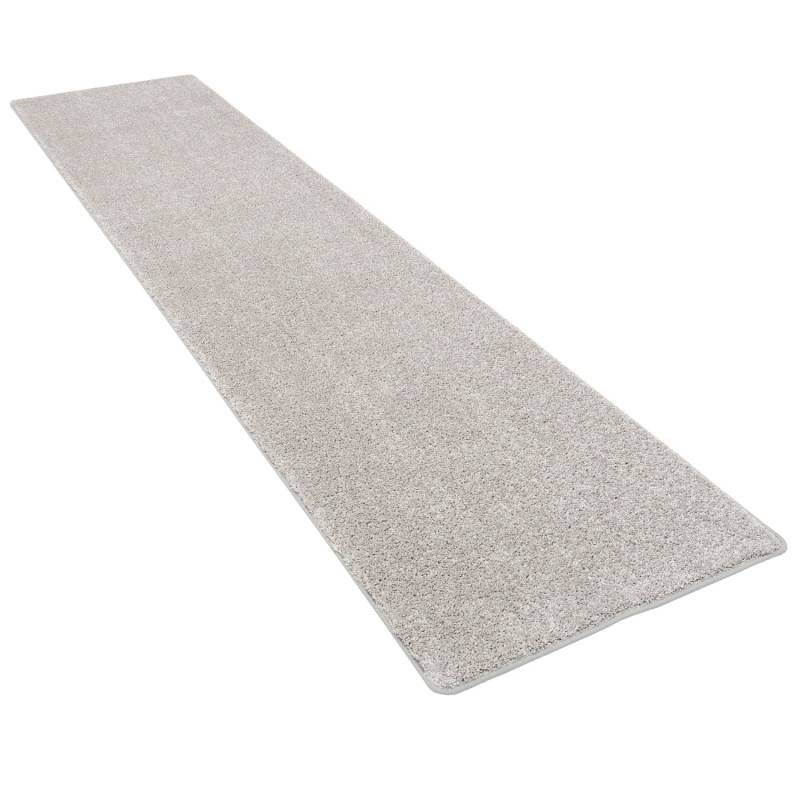 Snapstyle Hochflor Velours Teppich Läufer Mona Silbergrau 100x200cm von Snapstyle