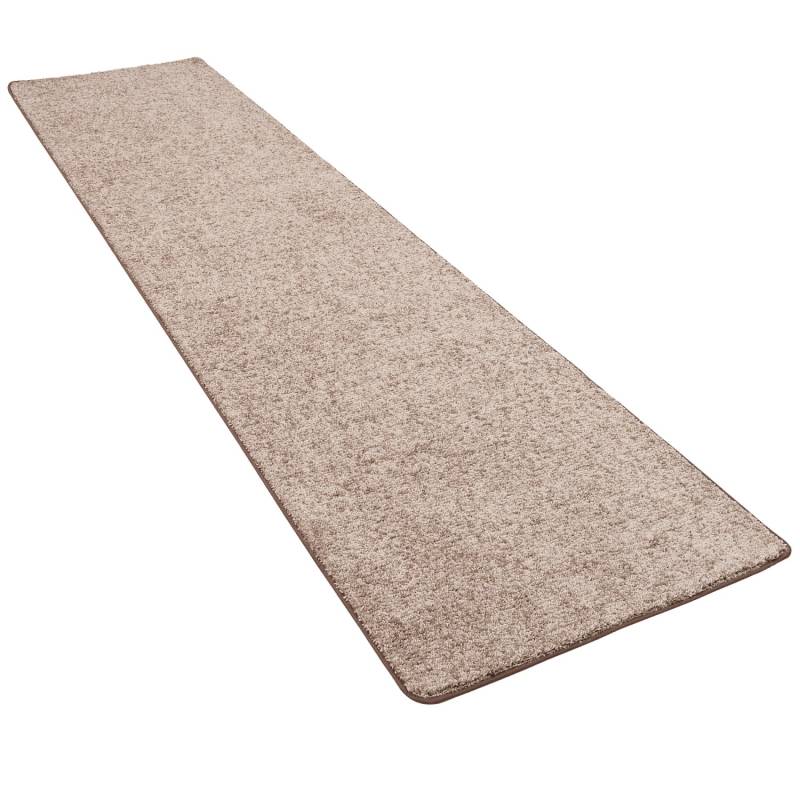 Snapstyle Hochflor Velours Teppich Läufer Mona Taupe 100x200cm von Snapstyle