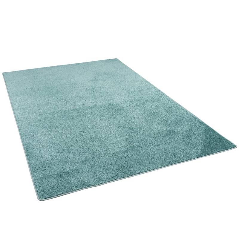 Snapstyle Hochflor Velours Teppich Luna Mintgrün 80x400cm von Snapstyle