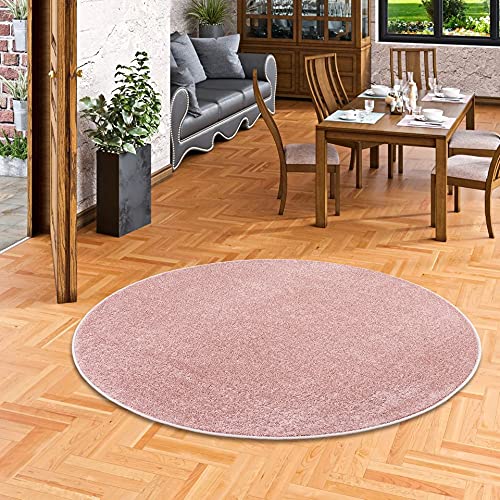 Snapstyle Hochflor Velours Teppich Luna Rosa Rund in 7 Größen Snapstyle Hochflor Velours Teppich Luna Rosa Rund in 7 Größen von Snapstyle