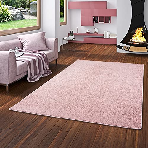 Snapstyle Hochflor Velours Teppich Luna Rosa in 24 Größen von Snapstyle