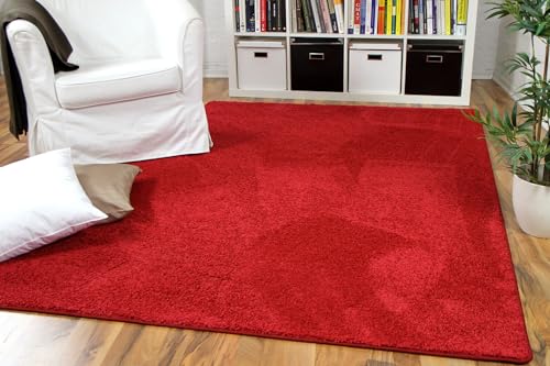 Snapstyle Hochflor Velours Teppich Mona Rot in 24 Größen Snapstyle Hochflor Velours Teppich Mona Rot in 24 Größen von Snapstyle