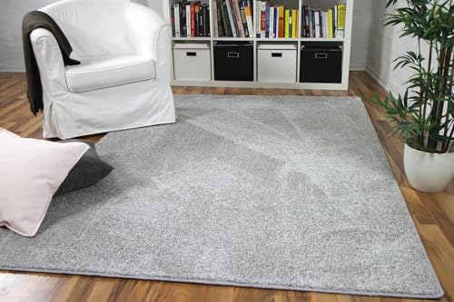 Snapstyle Hochflor Velours Teppich Mona Silbergrau in 24 Größen von Snapstyle