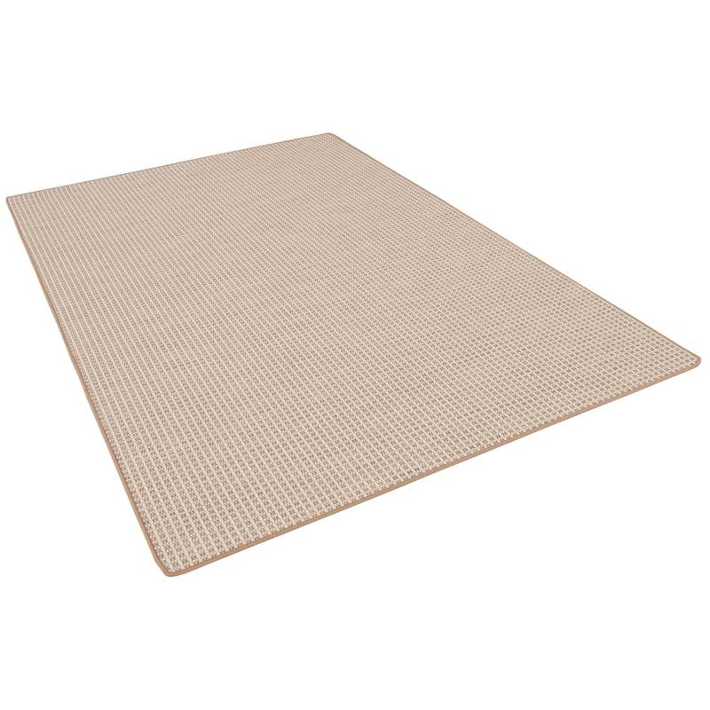 Snapstyle In & Outdoor Teppich Flachgewebe Oslo Beige Creme Karo 140x200cm von Snapstyle