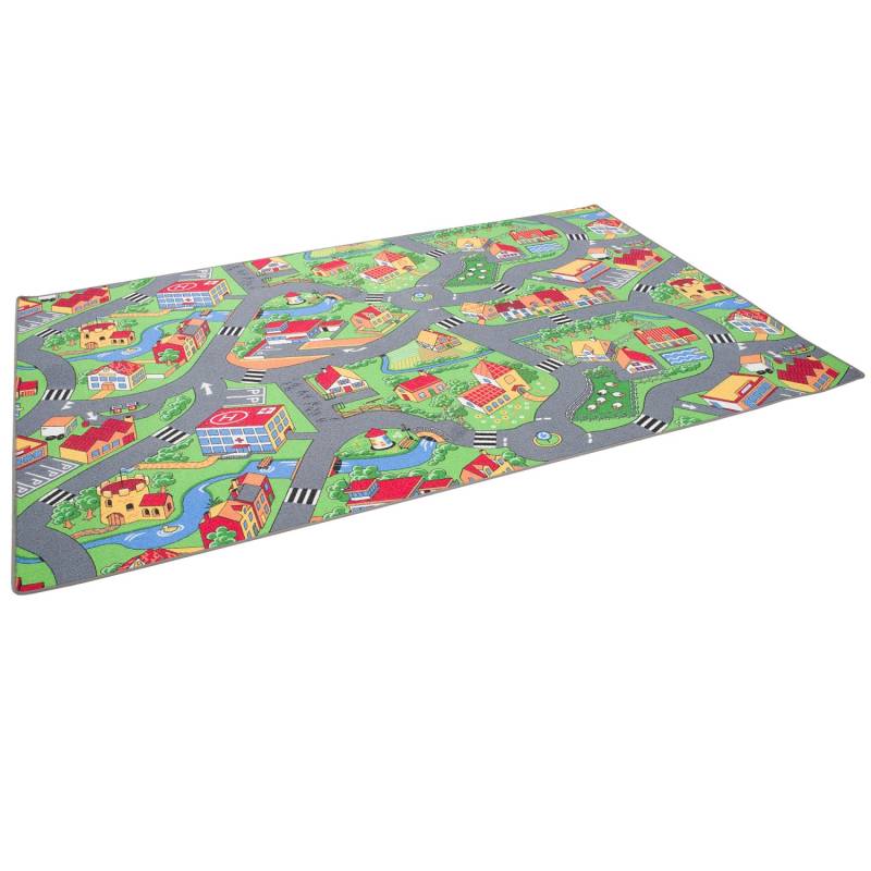 Snapstyle Kinder Spiel Straßenteppich Grün 160x240cm von Snapstyle