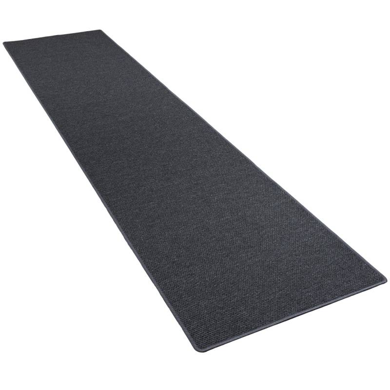 Snapstyle Läufer Teppich Bentzon Flachgewebe Anthrazit 80x240cm von Snapstyle
