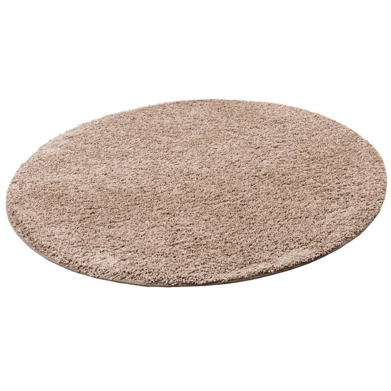 Snapstyle Luxus Hochflor Langflor Teppich Milano Rund Mauve 100x100cm von Snapstyle