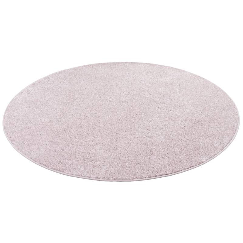 Snapstyle Luxus Soft Velours Teppich Shine Rosa 133cm Rund von Snapstyle