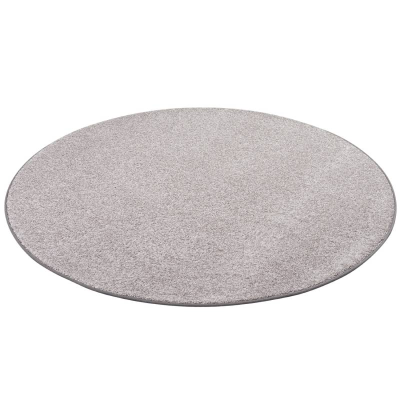 Snapstyle Luxus Soft Velours Teppich Shine Taupe 200cm Rund von Snapstyle