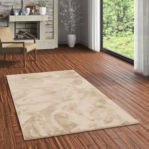Snapstyle Luxus Super Soft Hochflor Langflor Teppich Deluxe Beige, Flauschig & rutschfest, Modernes Design, Kuschel-Teppich für Wohnzimmer und Schlafzimmer, Pflegeleicht Snapstyle Luxus Super Soft Hochflor Langflor Teppich Deluxe Beige, Flauschig & rutschfest, Modernes Design, Kuschel-Teppich für Wohnzimmer und Schlafzimmer, Pflegeleicht von Snapstyle