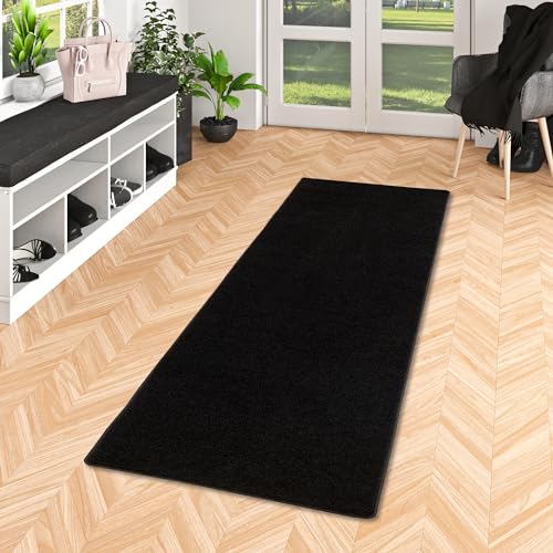 Snapstyle Moderner Hochflor Langflor Velours Teppichläufer | Große Farbauswahl | Ideal für Flur und Diele | Pflegeleicht von Snapstyle