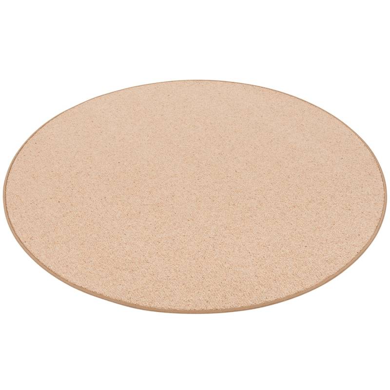 Snapstyle Natur Teppich Wolle Berber Karamell 200cm Rund von Snapstyle