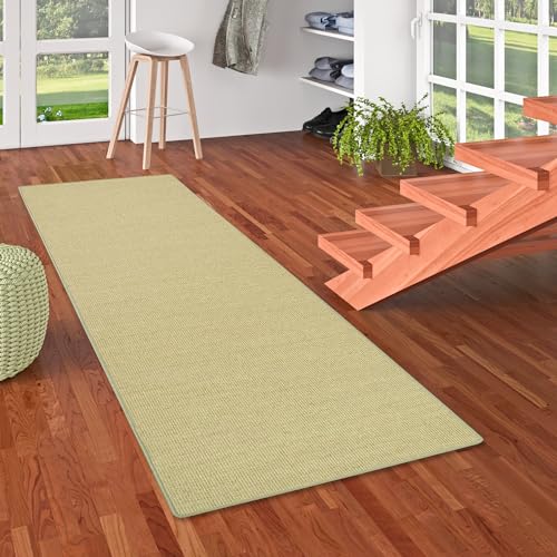 Snapstyle Sisal Natur Läufer Teppich Astra Grün in 9 Größen von Snapstyle