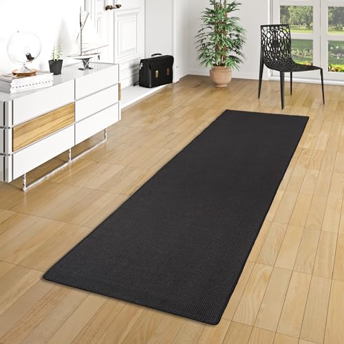 Snapstyle Sisal Natur Läufer Teppich Astra Schwarz in 9 Größen von Snapstyle