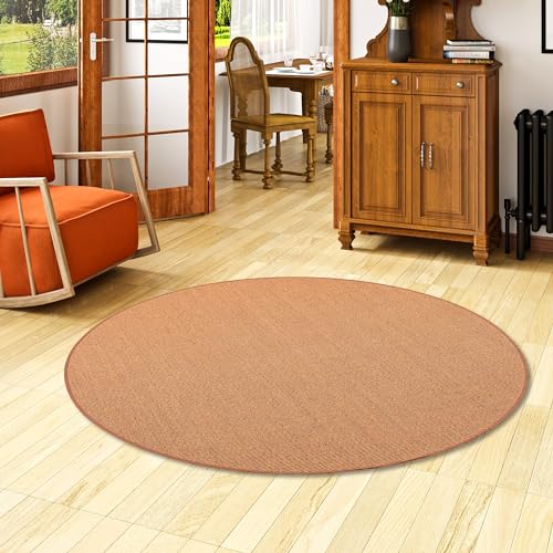 Snapstyle Sisal Natur Teppich Astra Braun Rund in 7 Größen von Snapstyle