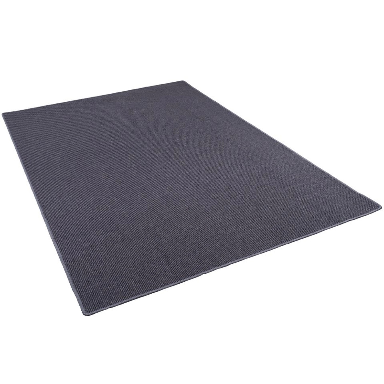 Snapstyle Sisal Natur Teppich Klassisch Blau  133x133 cm von Snapstyle