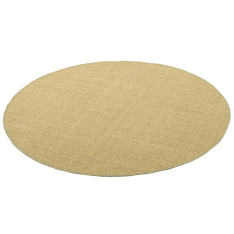 Snapstyle Sisal Natur Teppich Rund Grün 100x100cm von Snapstyle