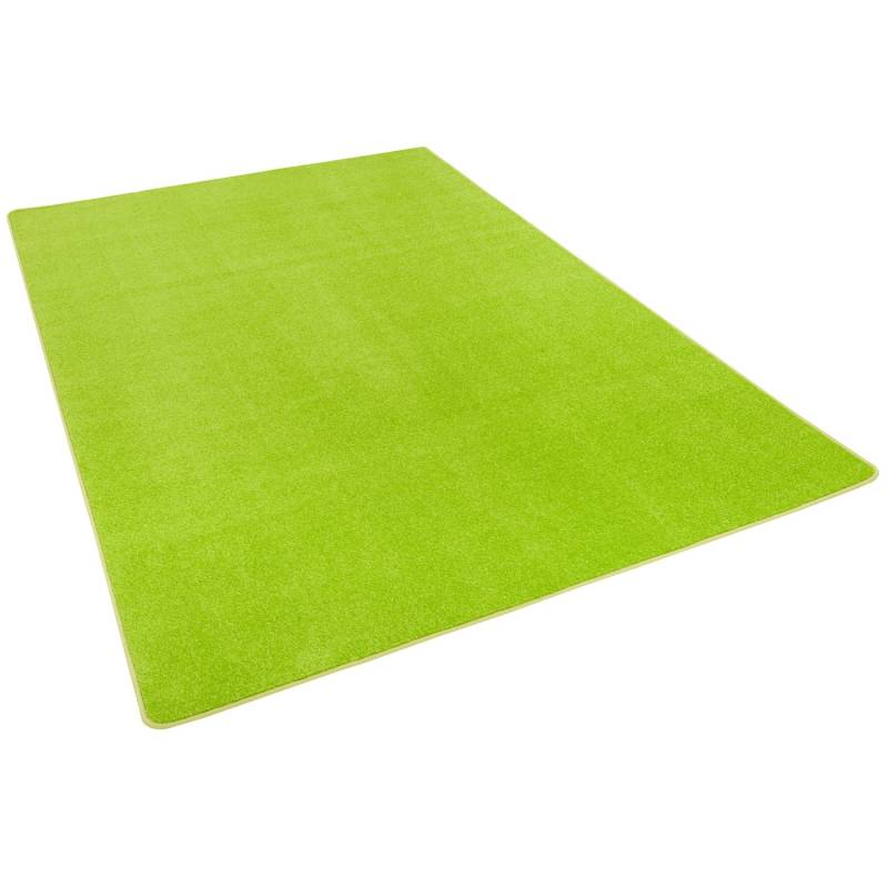 Snapstyle Trend Velours Teppich Joy Grasgrün 200x200cm von Snapstyle