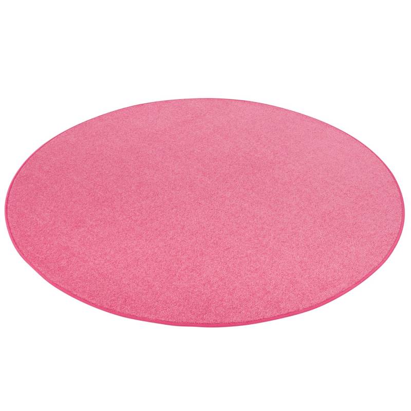 Snapstyle Trend Velours Teppich Joy Rosa 160cm Rund von Snapstyle