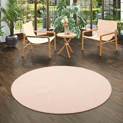 Strong Feinschlingen Velour Teppich Sand Rund in 7 Größen Strong Feinschlingen Velour Teppich Sand Rund in 7 Größen von Snapstyle