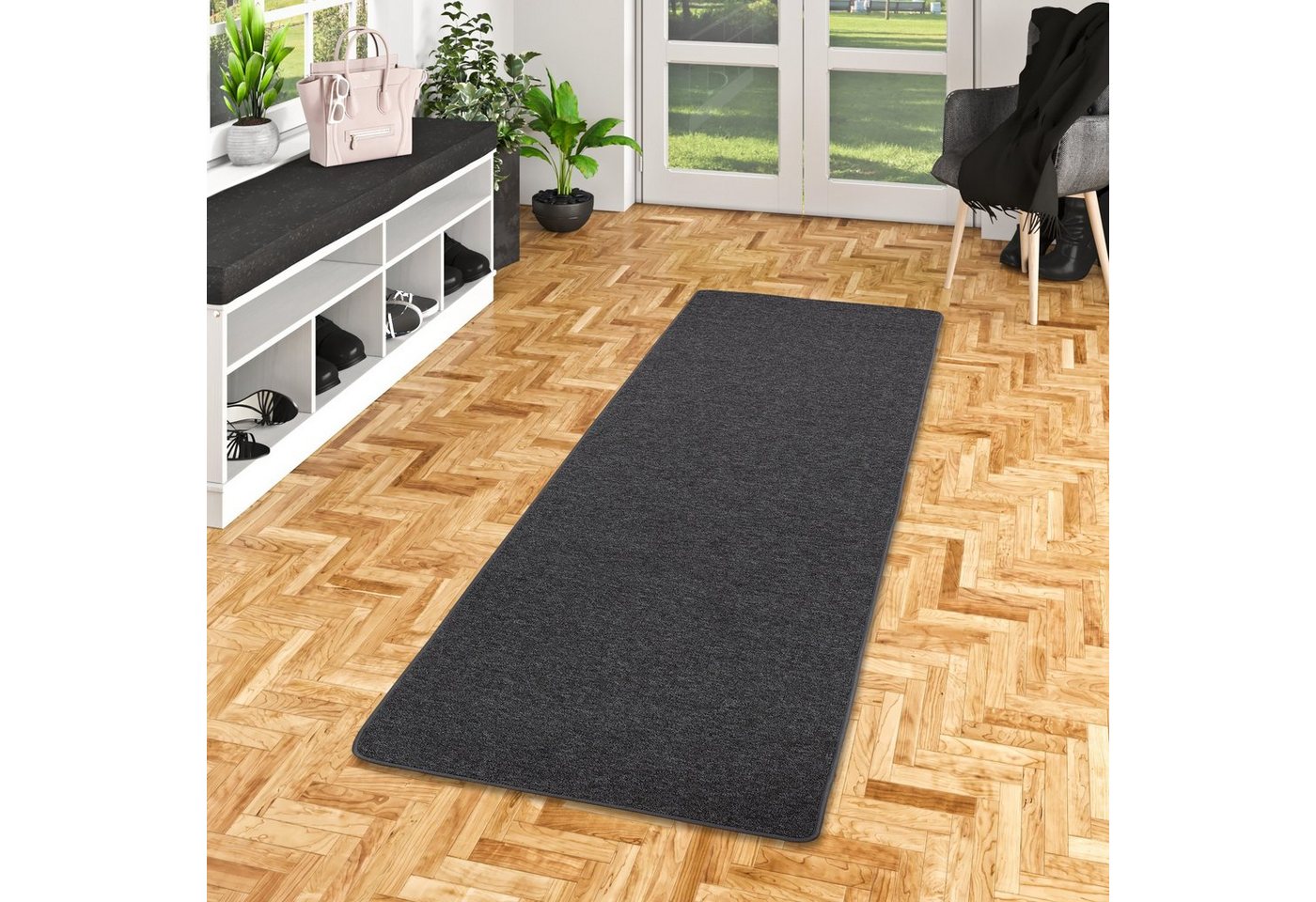 Snapstyle Veloursteppich Feinschlingen Velour Läufer Teppich Strong, Eckig, Höhe: 5 mm Snapstyle Veloursteppich Feinschlingen Velour Läufer Teppich Strong, Eckig, Höhe: 5 mm von Snapstyle