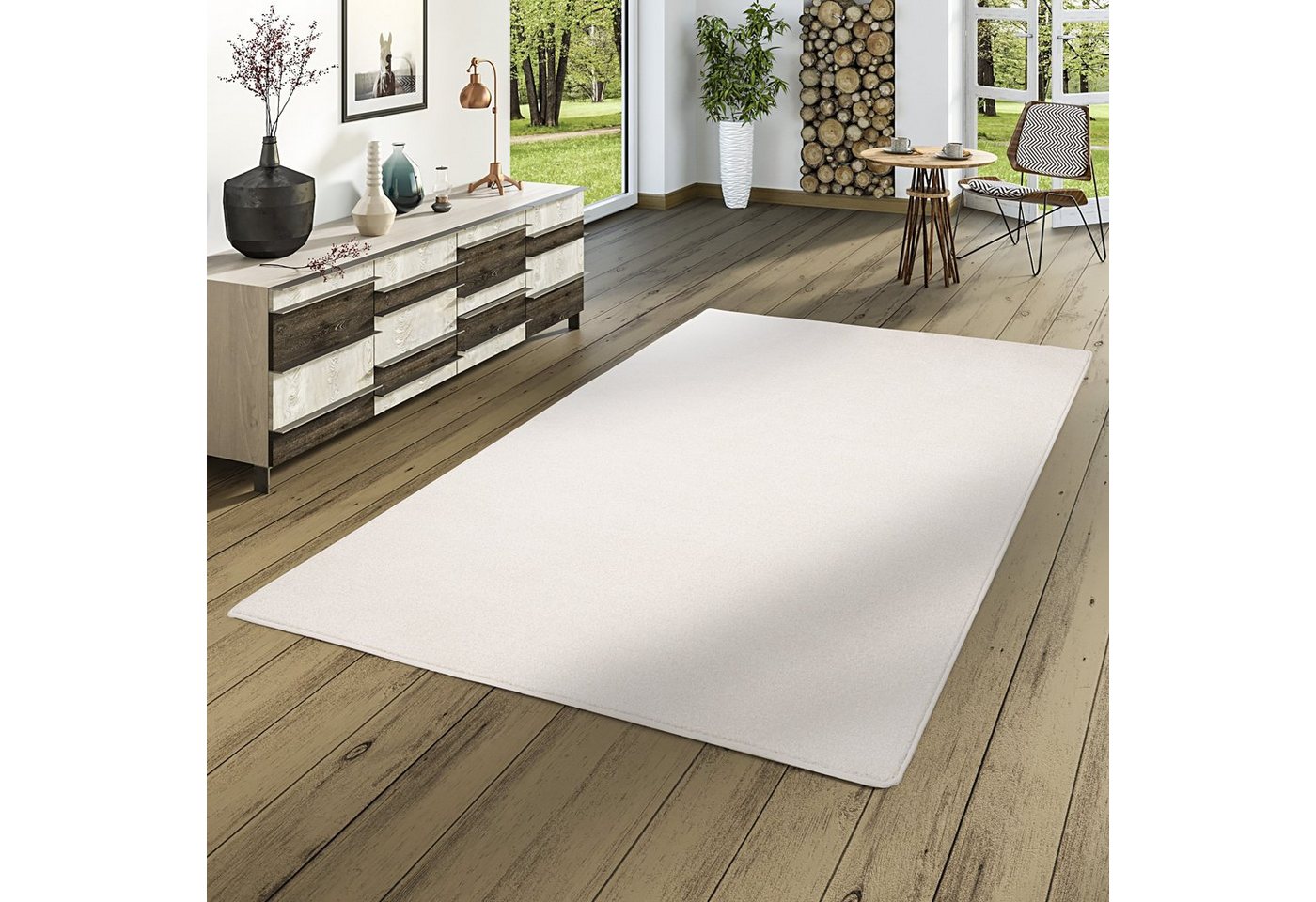 Veloursteppich Hochflor Velours Teppich Luna, Snapstyle, Rechteckig, Höhe: 16 mm von Snapstyle