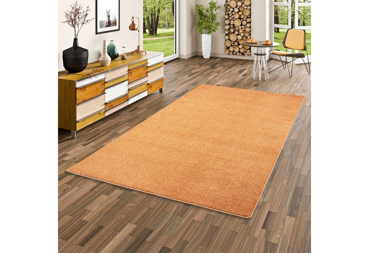 Veloursteppich Hochflor Velours Teppich Luna, Snapstyle, Rechteckig, Höhe: 16 mm von Snapstyle