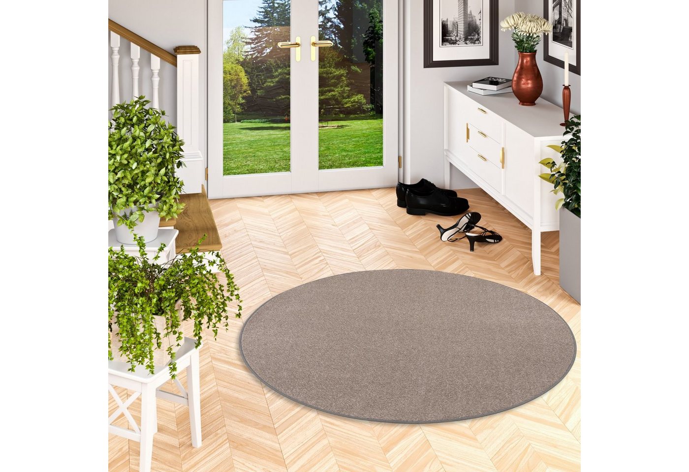 Snapstyle Veloursteppich Trend Velours Teppich Joy Rund, Rund, Höhe: 5 mm Snapstyle Veloursteppich Trend Velours Teppich Joy Rund, Rund, Höhe: 5 mm von Snapstyle