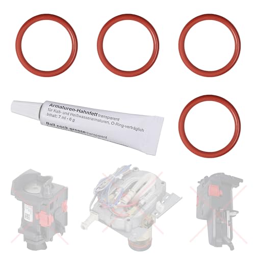Dichtung O-Ringe kompatibel mit Delonghi EABI EAM ECA ECAM ESAM EPAM ETAM AEG Philips für die Brüheinheit Brühgruppe Anpresskolben Kolben & Thermoblock Heizung von Snapworld-Kaffee (4x + 6 gr. Tube) Dichtung O-Ringe kompatibel mit Delonghi EABI EAM ECA ECAM ESAM EPAM ETAM AEG Philips für die Brüheinheit Brühgruppe Anpresskolben Kolben & Thermoblock Heizung von Snapworld-Kaffee (4x + 6 gr. Tube) von Snapworld-Kaffee