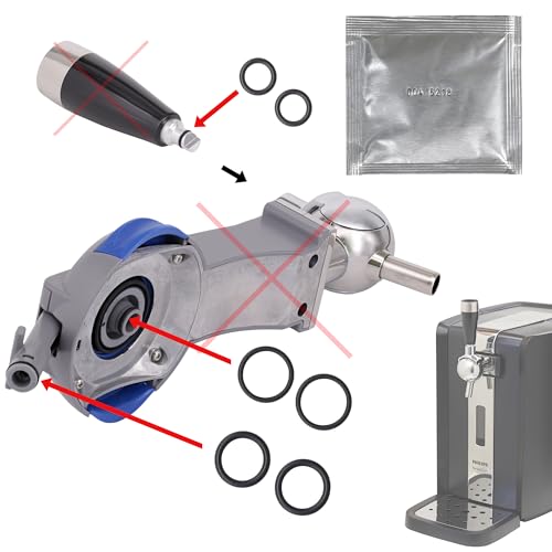 Snapworld-Kaffee Spar Set Dichtung O-Ringe für Philips Perfect Draft Bier-Zapfanlage Schankanlage, HD3600 HD3610 HD3620 HD3720 inklusive Wasserhahn-, Fass-, Zapf- & Griffdichtungen + 3 gr. Silikonfett von Snapworld-Kaffee