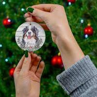 Hunde Ornament Personalisiert, Personalisierter Hund Weihnachtsschmuck, Haustier Ornament, Welpe Xmas Ornamente Berner Berghund Ornament Geschenk von SnatchedUpStore