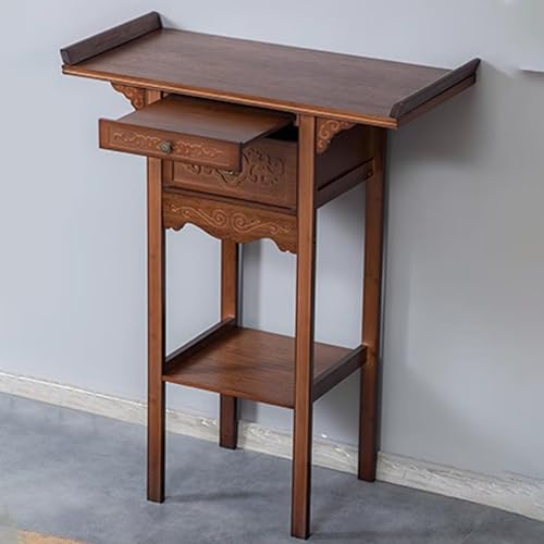 Altartisch Mit Aufbewahrung, Beistelltisch, Vintage-Eingangskonsole, Buddhistische Nische, Altar-Beistelltische Im Japanischen Stil, for Gebete Oder Heimdekoration(Rosso,80cm/25.98in) von Snaweo