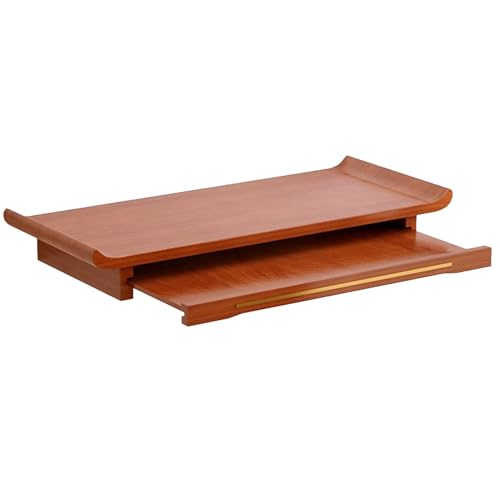 An der Wand Meditationstisch, Altartisch Mit Stauraum, Buddha Altar Schrank, An der Wand Montierte Altartische aus Massivholz, Buddha-StatuenstäNderregal for Kleine RäUme(Brown,58cm/22.83in) von Snaweo