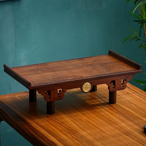 Snaweo Altartisch, Meditationstisch, Wandaltäre Aus Massivem Holz for Buddha-Schreine, Meditationstische for Opfergaben Und Räucherstäbchen, Tribut-Puja-Tische(Tabletop Brown,54cm/21.25in) von Snaweo