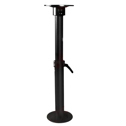 Snaweo Bootstisch, Wandtisch Klappbar, Teleskop-Tischbein for Wohnmobile, Esstische for Wohnmobile, 360 Grad Schwenkbar, Abnehmbare Beinhalterung Aus Hochwertiger Aluminiumlegierung(Nero) von Snaweo