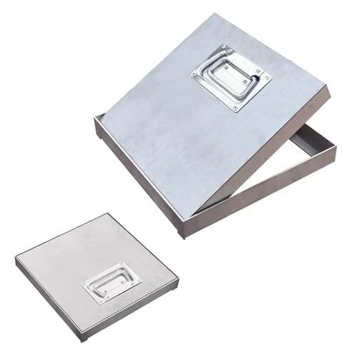 Snaweo Edelstahl-Schachtabdeckung, Eingelassener Schachtdeckel Mit Zugring, Gully Brunnendeckel, Robuster, Eingelassener Kanaldeckel Für Den Außenbereich, Geeignet Für Innenhöfe, Gehwege Und Parkplätz Snaweo Edelstahl-Schachtabdeckung, Eingelassener Schachtdeckel Mit Zugring, Gully Brunnendeckel, Robuster, Eingelassener Kanaldeckel Für Den Außenbereich, Geeignet Für Innenhöfe, Gehwege Und Parkplätz von Snaweo