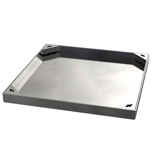 Snaweo Edelstahl-Schachtabdeckung Und Rahmen, Versenkte Schachtabdeckung, Unsichtbarer Schachtdeckel, Klärgrubendeckel, Integrierte Inspektionsabdeckung Für Hof, Einfahrt Und Gehweg(70x70cm/28x28in) Snaweo Edelstahl-Schachtabdeckung Und Rahmen, Versenkte Schachtabdeckung, Unsichtbarer Schachtdeckel, Klärgrubendeckel, Integrierte Inspektionsabdeckung Für Hof, Einfahrt Und Gehweg(70x70cm/28x28in) von Snaweo