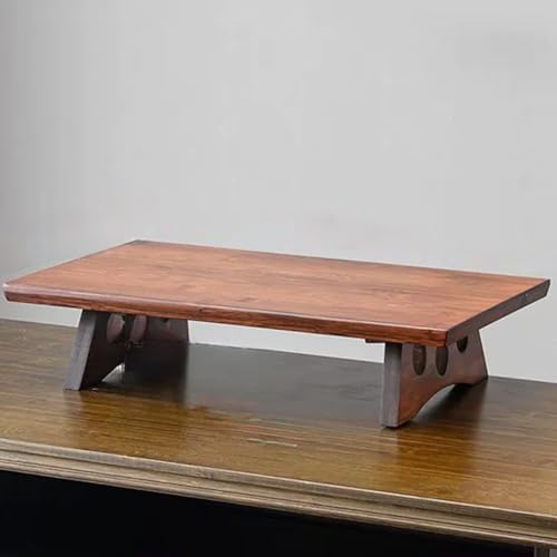 Snaweo Meditationstisch, Kleiner Altartisch, Meditationstischtablett Aus Bambus, Niedrige Buddhistische Couchtische, for Gebete, Wahrsagerei, Persönlicher Spiritueller Raum(Rosso,40cm/15.74in) von Snaweo