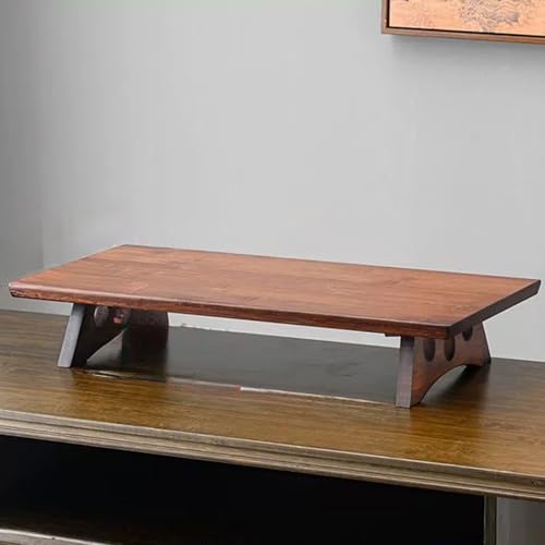 Snaweo Meditationstisch, Kleiner Altartisch, Meditationstischtablett Aus Bambus, Niedrige Buddhistische Couchtische, for Gebete, Wahrsagerei, Persönlicher Spiritueller Raum(Rosso,50cm/19.68in) von Snaweo