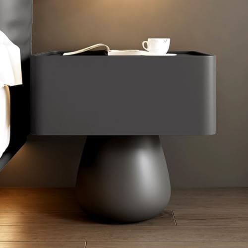 Snaweo Nachttisch Aus Holz Mit Schubladen, Sofa-Beistelltische, Mit Stauraum, Vielseitiger Beistelltisch, Wohnzimmer-Aufbewahrungsschrank, for Wohnzimmer Und Büro, Massiv(Dark Gray,40cm/15.75in) von Snaweo
