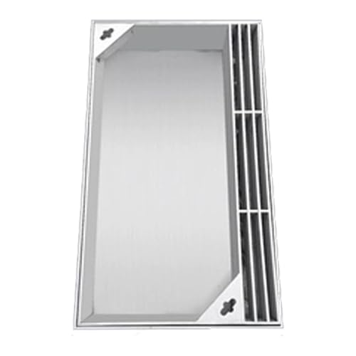 Snaweo Quadratischer Schachtabdeckung, Unsichtbarer Kanaldeckel Mit Rahmen, Gully Brunnendeckel, Inspektionsdeckel Aus Metall Für Hof, Gehweg Und Einfahrt(40x60cm/15.7x23.6in) von Snaweo