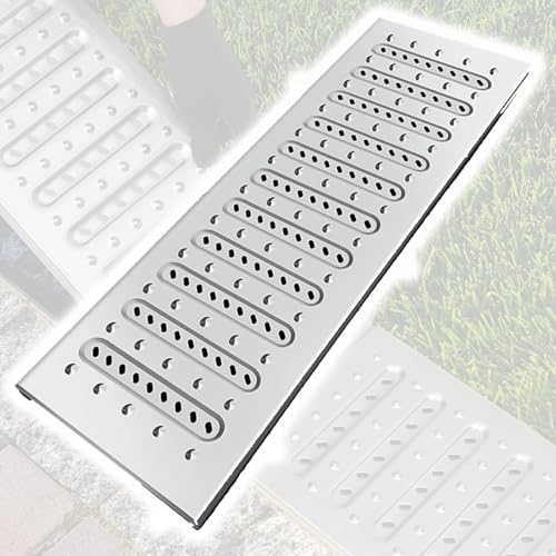 Snaweo Schachtabdeckung Aus Edelstahl, Abwasserbeckenabdeckung, Außenkanal-Entwässerungsgitter, Schachtabdeckung Und Rahmen, Abnehmbare Abflussabdeckung For Außenbereich, Pool, Garage, Hofzaun(60x15x2 von Snaweo