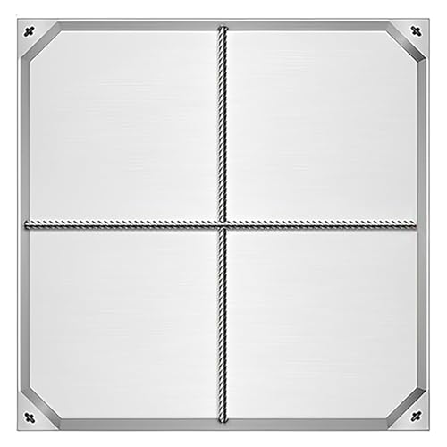 Snaweo Schachtabdeckung Aus Edelstahl, Verzinkter Schachtdeckel, Quadratischer Schachtdeckel Aus Edelstahl 304, Unsichtbarer Schachtdeckel, Flächenbündiger Kanaldeckel(80x80cm/31.5x31.5in) von Snaweo