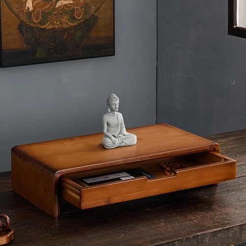Snaweo Schreinaltartisch, PersöNlicher Altartisch, Meditationsaltartisch Mit Aufbewahrung, Buddhistische HaushaltsaltäRe, Meditationstische Aus Bambus(60cm/23.62in) von Snaweo