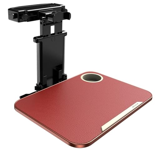 Snaweo Wandklapptisch, Klapptisch, Faltbares Tischtablett for Autositze, Stabile Faltbare Tischplatte, Mit Tablet-/Handyhalter, Tragbare Tabletts for Die Autositzlehne(Rosso,Phone Holder) von Snaweo