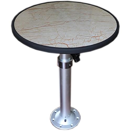 Snaweo Wandtisch Klappbar, Bootstisch, Höhenverstellung Tischbein Wohnmobil, Mit Aluminiumlegierungssatz Abnehmbare Tische, Halterung Klappcamper for Yachten Wohnmobils(Nero) von Snaweo